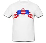 Cumpara ieftin Tricou &quot; American flag banner &quot;