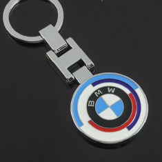 Breloc model auto pentru Bmw din metal model aniversar 50 ani