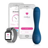 Vibratoare punctul G - OhMiBod BlueMotion NEX 2 (Versiunea 2 imbunatatita) Vibrator pentru Punctul G cu Control de pe Telefon sau Smartwatch, Oh Mi Bod