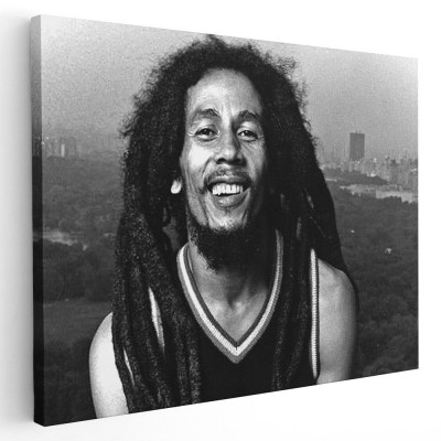 Tablou afis Bob Marley cantaret 2290 Tablou canvas pe panza CU RAMA 50x70 cm foto