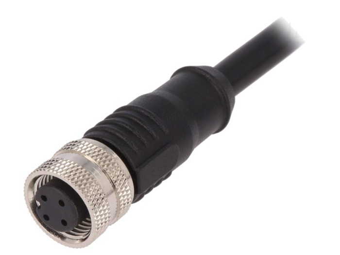 Conector M12 mamă 4 pini IP67