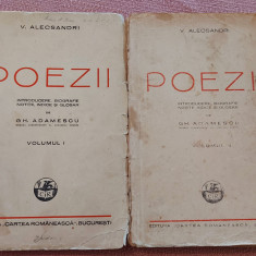 Poezii 2 Volume. Editura "Cartea Romaneasca" 1940 si 1943 - V. Alecsandri