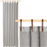 Draperie Donna cu bucle Jemidi, 135 x 245 cm, Gri, Poliester / Bumbac, 55194.25