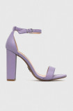 Steve Madden sandale de piele Carrson culoarea violet, SM11000008