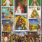 DB1 Paraguay Pictura Craciun Papa Ioan Paul II serie completa + 4 vignete MNH