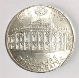 AUSTRIA 100 SILINGI SCHILLING 1976 200 JAHRE BURGTHEATER ARGINT AUNC UNC, Europa