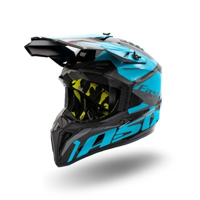 Casca motocross/atv copii Asix 127, culoare negru/albastru, marime YL, 55-56cm Cod Produs: MX_NEW ASIX127-936 foto
