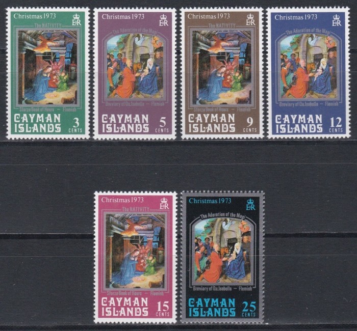 Cayman 1973 - Crăciun - Picturi, MNH