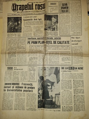 drapelul rosu 18 februarie 1966-art. moldova noua,lugoj foto