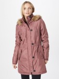 Geaca dama parka roz cu gluga Fanny