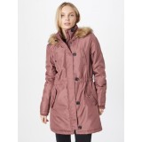 Geaca dama parka roz cu gluga Fanny