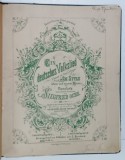 EIN DEUTSCHES VOLKSLIED ( UN CANTEC POPULAR GERMAN ) , PARTITURI CU TEXT IN LIMBA GERMANA , CCA . 1900 , LEGATURA CARTONATA