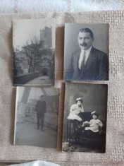 LOT CARTI POSTALE PERIOADA INTERBELICA, 3+1, 2 CIRCULATE SI 2 NECIRCULATE