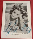 Autograf original de colectie - cantareata SILLY POPESCU - Ploiesti 04.05.1948