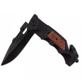 Cumpara ieftin Cutit pliabil de buzunar, 23 cm, sistem blocare liner-lock, clip, element spargator de sticla