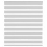 vidaXL Jaluzea tip zebra gri deschis lățime țesătură 125,9cm poliester