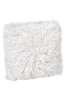Pernă decorativă pufoasă, formă pătrată, albă, 25 cm, Oem