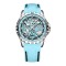 Ceas Barbati Lige 89118 Cyan , Ceas Mecanic, Design Sport, Functii Multiple, Afisaj Luminos, Rezistent la Apa 3ATM