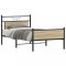 vidaXL Cadru de pat fără saltea Stejar Sonoma 107x203cm Lemn prelucrat 4106976