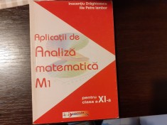 I. C. Draghicescu - Aplicatii de analiza matematica pentru clasa a XI-a