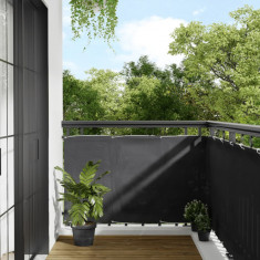 Paravan de balcon, antracit, 90x700 cm, 100% poliester oxford foto