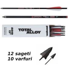 Set sageti arbaleta aluminiu Maximal Total Alloy 16 inch + varfuri vanatoare foto
