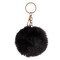 Breloc Pompon, Monocolor, Negru, 10cm