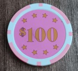 D2 - Magnet frigider - Tematica reclama jeton casinlo - 100 - Lucky Flamingo 14