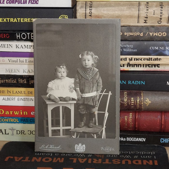 FOTOGRAFIE VECHE PE SUPORT DE CARTON * L.A. HIRSCH , PLOESTI