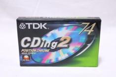 Caseta audio TDK CDing2 74 - sigilata