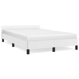 Cumpara ieftin Cadru de pat cu tablie fara saltea, alb, 120x200 cm