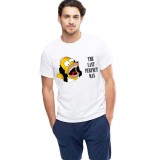 Tricou barbati alb - Simpson - M
