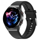 Cumpara ieftin Smartwatch iSEN Watch E09 Pro, Negru cu bratara neagra din TPU, Bluetooth Call, Monitorizare glicemie, tensiune, temperatura, somn, EKG, HR, Oximetru
