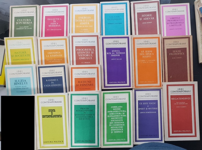 20 titluri colecția IDEI CONTEMPORANE: Jaspers, Naisbitt, Schrodinger, Mc. Luhan