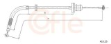 Cablu acceleratie Fiat Punto (188) Motor 1.2 60 (188.030, .050, .130, .150, .230, .250), lungime 808/631 mm, OE 46749873