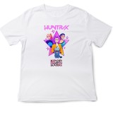 Tricou copii K Pop Demon Huntrix, 5-6 ani, alb, model adorat de fani