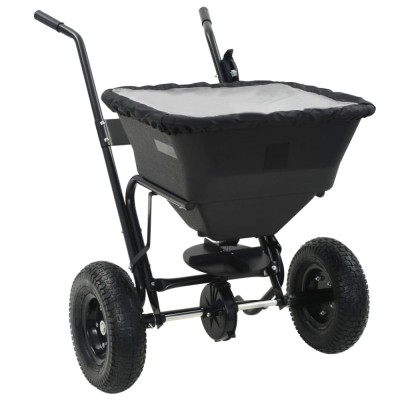 vidaXL Utilaj de &amp;icirc;mprăștiat sare, 106x73x76 cm, PVC și oțel, 45 L 142966 foto