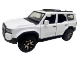 Macheta Toyota Land Cruiser Prado alba 1/32 sunet lumini deschide usile si capotele