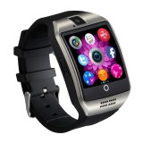 Smartwatch Vogue Q18 Curved cu Camera si Telefon 3G Display 1.54&quot; Bluetooth, Otel inoxidabil, Negru, Techstar