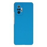 Husa Silicon Silk Touch compatibila cu Xiaomi Redmi Note 10 Pro, interior catifea, Albastru
