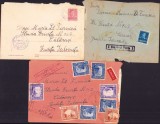 HST D6 Lot de 3 scrisori cu plic cu ștampila Cenzurat Turda, 1941-1943