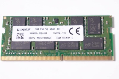 Memorie ram Laptop Kingston 16GB, DDR4, 2Rx8, PC4-2400T, 2400Mhz, K821PJ-MID, PC4-19200, 1.2V, CL17, Non-ECC, sodimm, 260 pini foto