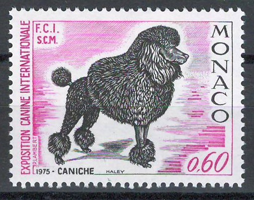 Monaco 1975 Mi 1182 MNH - Expoziție internațională de c&acirc;ini, Monte Carlo