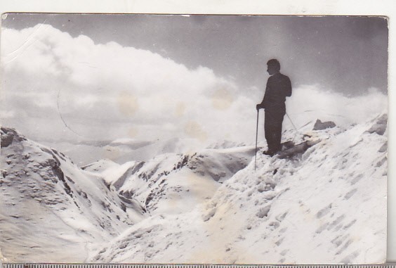bnk cp Muntii Fagaras vazuti de la Balea - Vedere - circulata