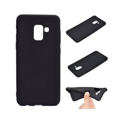 Husa Telefon Silicon Samsung A8 2018 a530 Matte Black foto