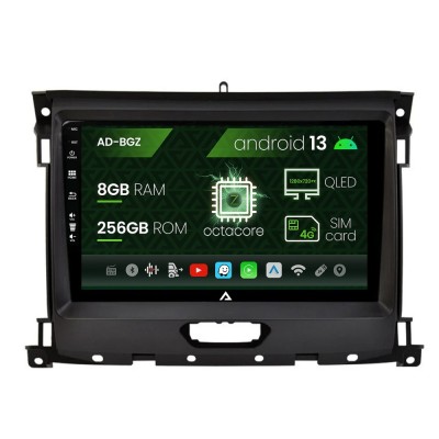 Navigatie Ford Ranger (2015-2022), Android 13, Z-Octacore 8GB RAM + 256GB ROM, 9 Inch - AD-BGZ9008+AD-BGRKIT120V2 foto