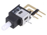Comutator acționat prin apăsare 2 poziții 0.4A 28V AC/DC