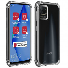 Husa de protectie antisoc pentru Huawei P40 Lite, AKASHI REINFORCED, Transparent foto