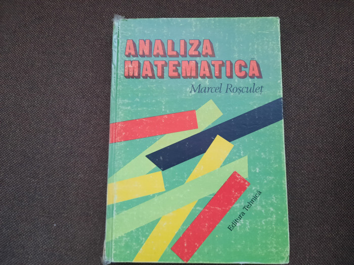 MARCEL ROSCULET - Analiza matematica 1996