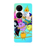 Husa compatibila cu Huawei Nova Y70 model Adventure time fist bump, Silicon, TPU, Viceversa, Transparent, Carcasa